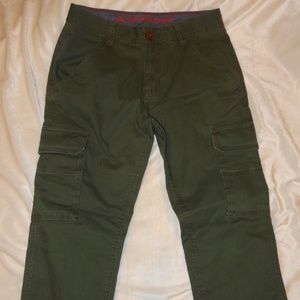 Green Red Camel cargo pants 30x30 - young men's